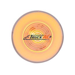 9 LED 2-1/2" Round GloLight (Clearance/Marker) - Amber LED/Clear Lens - United Pacific 37018