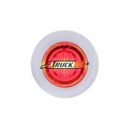 3 LED Dual Function 3/4" Mini Light With Bezel (Clearance/Marker) - Red LED/Clear Lens - United Pacific 37970