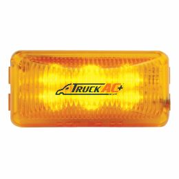 6 LED Rectangular Light (Clearance/Marker) - Amber LED/Amber Lens - United Pacific 38158B