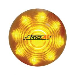 9 LED 2" Round Beehive Light (Clearance/Marker) - Amber LED/Amber Lens - United Pacific 38168