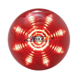 9 LED 2" Round Beehive Light (Clearance/Marker) - Red LED/Red Lens - United Pacific 38169