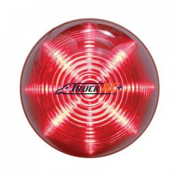 13 LED 2-1/2" Round Beehive Light (Clearance/Marker) - Red LED/Red Lens - United Pacific 38179