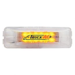 12 LED Rectangular Light (Clearance/Marker) - Amber LED/Clear Lens - United Pacific 38212