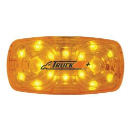 16 LED 4" X 2" Rectangular Light (Clearance/Marker)- Amber LED/Amber Lens - United Pacific 38225