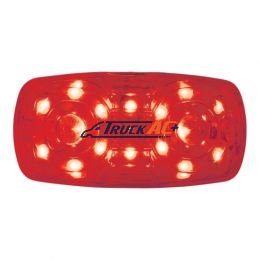16 LED 4" X 2" Rectangular Light (Clearance/Marker)- Red LED/Red Lens - United Pacific 38226