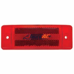 16 LED Rectangular Light (Clearance/Marker) With Reflex Lens - Red LED/Red Lens - United Pacific 38254