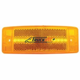 8 LED Rectangular Light (Clearance/Marker) With Reflex Lens - Amber LED/Amber Lens - United Pacific 38258