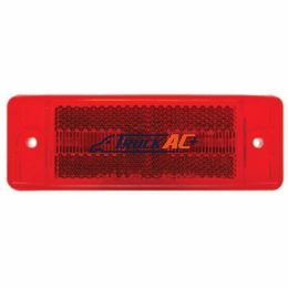 8 LED Rectangular Light (Clearance/Marker) With Reflex Lens - Red LED/Red Lens - United Pacific 38259B