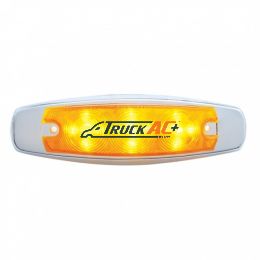 15 LED Rectangular Light With Bezel (Clearance/Marker) - Amber LED/Amber Lens - United Pacific 38301
