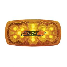 14 LED Reflector Rectangular Light (Clearance/Marker) - Amber LED/Amber Lens - United Pacific 38314