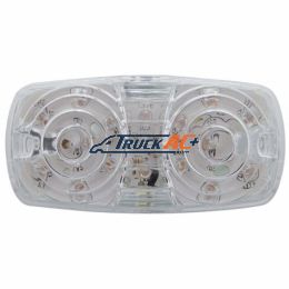 16 LED 4" X 2" Rectangular Light (Clearance/Marker)- Red LED/Clear Lens - United Pacific 38326