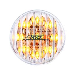 9 LED 2" Round Light (Clearance/Marker) - Amber LED/Clear Lens - United Pacific 38362