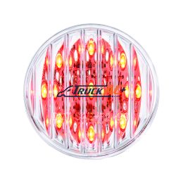 9 LED 2" Round Light (Clearance/Marker) - Red LED/Clear Lens - United Pacific 38363