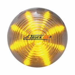 13 LED 2-1/2" Round Beehive Light (Clearance/Marker) - Amber LED/Clear Lens - United Pacific 38368