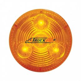 4 LED 2-1/2" Round Low Profile Light (Clearance/Marker) - Amber LED/Amber Lens - United Pacific 38465