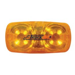 12 LED 4" X 2" Rectangular Light (Clearance/Marker) - Amber LED/Amber Lens - United Pacific 38610