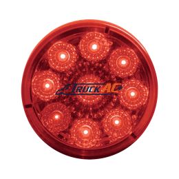 9 LED 2" Round Reflector Light (Clearance/Marker) - Red LED/Red Lens - United Pacific 38850