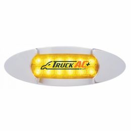 12 LED Maverick Light (Clearance/Marker) With Reflector - Amber LED/Amber Lens - United Pacific 38958