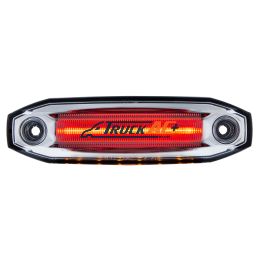 6 Red LED Light (Clearance/Marker) With 6 Amber LED Side Ditch Light - United Pacific 39303
