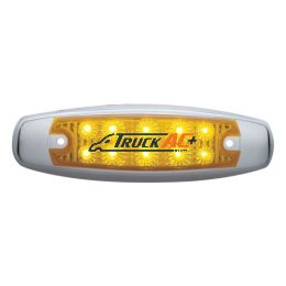 10 LED Reflector Rectangular Light (Clearance/Marker) - Amber LED/Amber Lens - United Pacific 39451