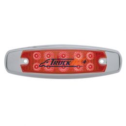 10 LED Reflector Rectangular Light (Clearance/Marker) - Red LED/Red Lens - United Pacific 39452