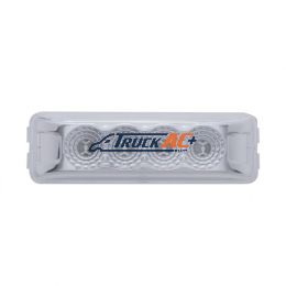 4 LED Reflector Rectangular Light (Clearance/Marker) - Red LED/Clear Lens - United Pacific 39466