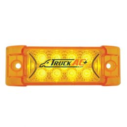 13 LED Reflector Rectangular Light (Clearance/Marker) - Amber LED/Amber Lens - United Pacific 39592