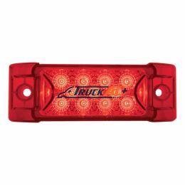 13 LED Reflector Rectangular Light (Clearance/Marker) - Red LED/Red Lens - United Pacific 39593