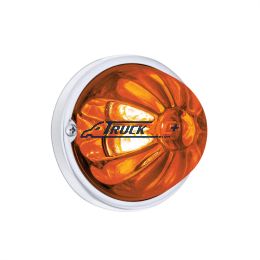 Glass Watermelon Light Kit With 4 LED Light-Amber LED/Dark Amber Lens - United Pacific 35029