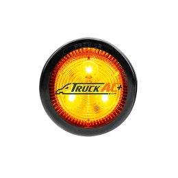 3 LED 2" Round Low Profile Light Kit (Clearance/Marker) - Amber LED/Lens - United Pacific 36107BAK