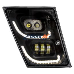 "Blackout" High Power LED Fog Light With LED DRL & Position Light For 2003-2017 Volvo VN/VNL - Passenger - United Pacific 32597