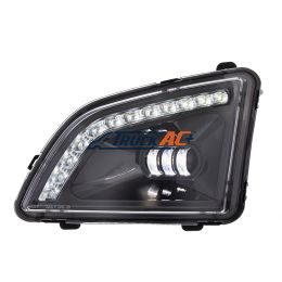 18 LED Black Projector Fog Light With Position Light For 2018-2024 Volvo VNL - Driver/Left - United Pacific 35859