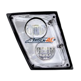 82780933, 20737501, 20546125, 2 High Power LED Chrome Driving Light & Fog Light For 2003-2017 Volvo VNL - Passenger/Right - United Pacific 35906
