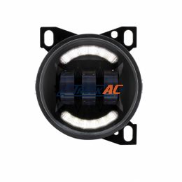 P54-1062-100, 18 LED Fog Light With LED Light Bar For Peterbilt 579 (2012-2021) & Kenworth T660 (2007-2017)-Black - United Pacific 36606