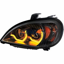 Blackout Projection Headlight With Dual Function Light Bar For 2001-2020 Freightliner Columbia - Driver - United Pacific 31224