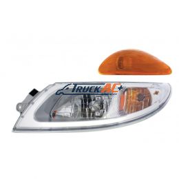 3574387C91 Headlight With Turn Signal For International Durastar (2002-2018) & MV (2019-2022) - Driver - United Pacific 31276