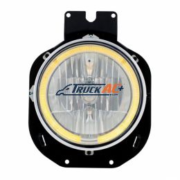Crystal Headlight With Amber LED Halo Ring For 1996-2005 Freightliner Century - United Pacific 31281