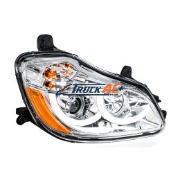 Chrome Projection Headlight With LED Position Light For 2013-2021 Kenworth T680 - Passenger - United Pacific 31455