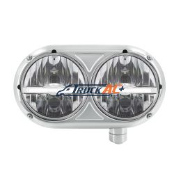 Headlight Assembly With 304 SS Housing & LED Headlights W/White LED Position Light For Peterbilt 359 - Passenger - United Pacific 32144