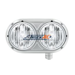 Headlight Assembly With Crystal Halogen Bulbs & 304 SS Housing For Peterbilt 359 - Passenger - United Pacific 32186