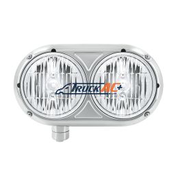 Headlight Assembly With Crystal Halogen Bulbs & 304 SS Housing For Peterbilt 359- Driver - United Pacific 32194
