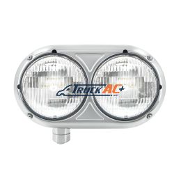 Headlight Assembly With Halogen Bulbs & 304 SS Housing For Peterbilt 359 - Driver - United Pacific 32195