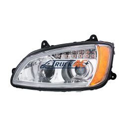 P54-1059-200 Chrome Full LED Projection Headlight With Turn Signal & Position Light Bar For 2008-2017 Kenworth T660 - Driver - United Pacific 32838