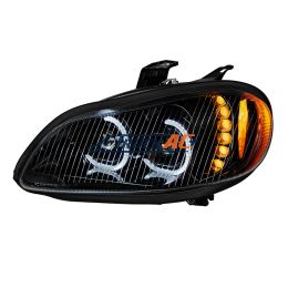 Black LED Projection Headlight Assembly For 2003-2024 Freightliner M2- Driver - United Pacific 35731