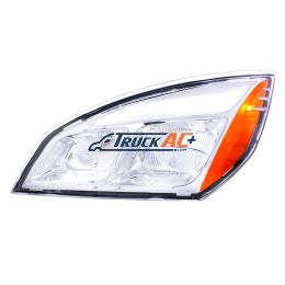 A66-01405-002, A66-01512-004 Chrome LED Headlight For 2018-2024 Freightliner Cascadia - Driver - United Pacific 35737