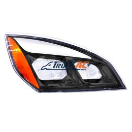 A66-01405-003, A66-01512-003 Black LED Headlight For 2018-2024 Freightliner Cascadia - Passenger - United Pacific 35740
