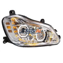 Chrome 10 LED Headlight for 2013-2021 Kenworth T680 - Passenger Side - United Pacific 35742