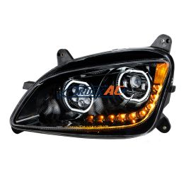 Black 10 LED Headlight For Peterbilt 587 (2010-2016) & 579 (2012-2021) - Driver Side - United Pacific 35747