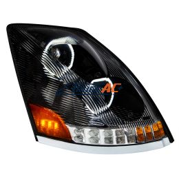 20359834, 20496654, 20817108, 20835985, 82329127, 82329592, 949010 Black 10 LED Headlight For 2003-2017 Volvo VN/VNL - Passenger Side - United Pacific 35752