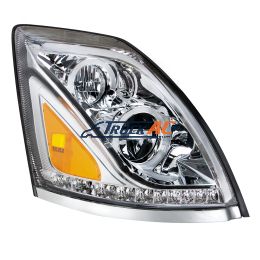 20359834, 20496654, 20817108, 20835985, 82329127, 82329592, 949010 Chrome LED Headlight for 2003-2017 Volvo VN/VNL - Passenger - United Pacific 35754